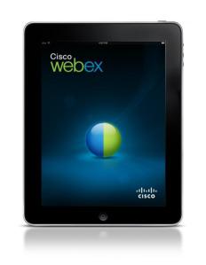 Apple iPad with Cisco WebEx app